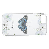 Papillon et fleurs coques iphone (Dos (Horizontal))