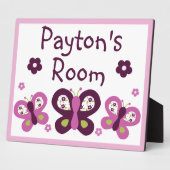 Papillon et fleurs de prune de sucre Plaque de mor (Côté)