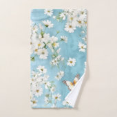 Papillon et marguerite (Serviette à main)