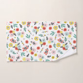 Papillon et motif floral (Serviette à main)