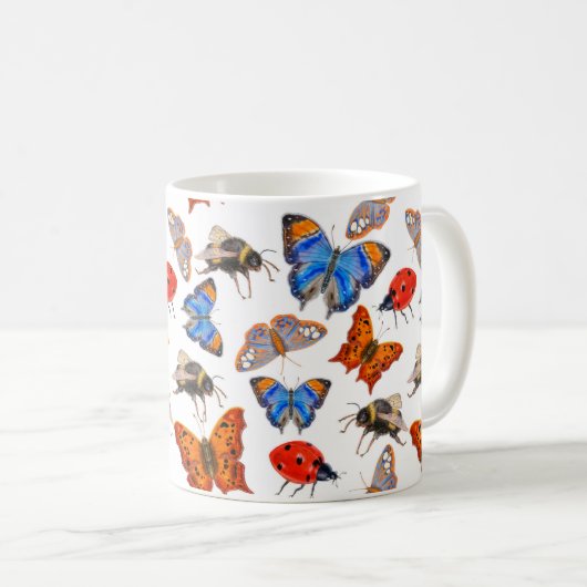 Papillon et Mug d'abeille (Devant droit)