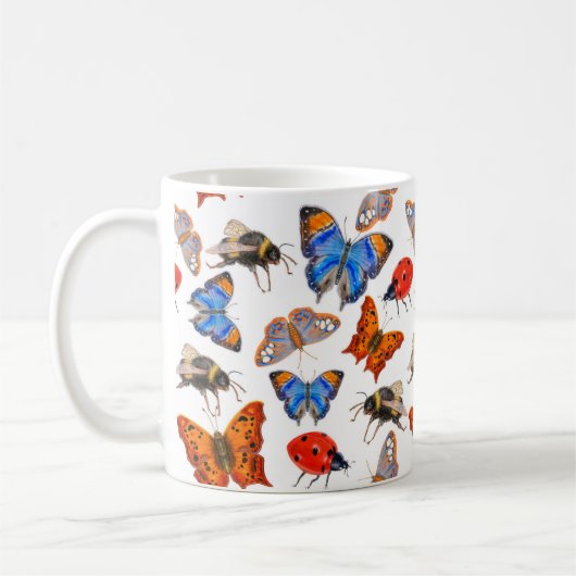 Papillon et Mug d'abeille (Gauche)