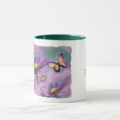 Papillon Et Mug De Fleur Violette (Centre)