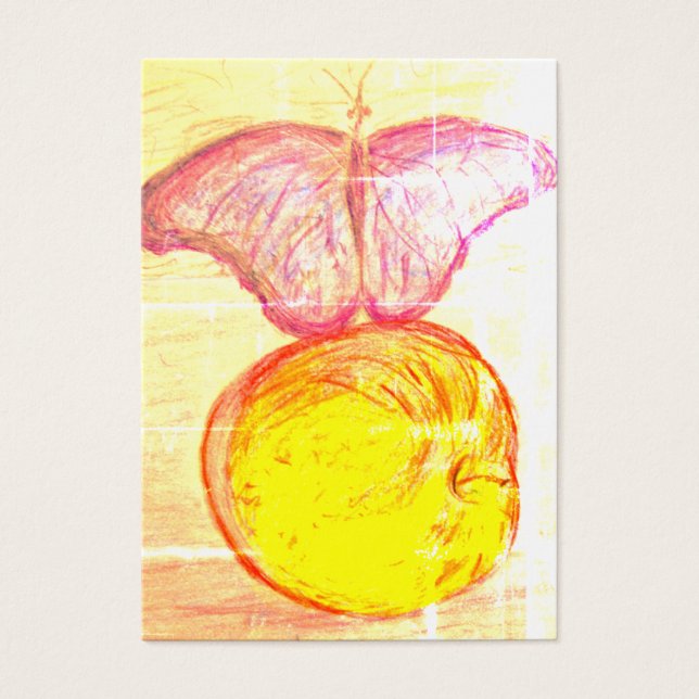 Papillon et pomme (Devant)