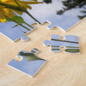 Papillon et puzzle tournesol (Côté)