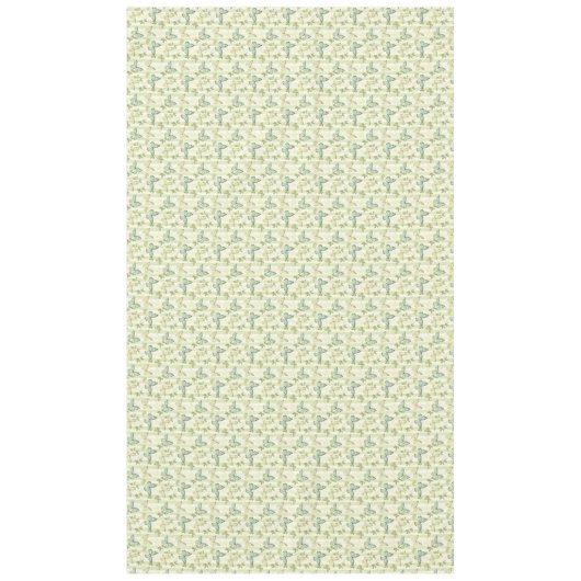 Papillon et rayures Vert Accueil Décor Nappe (Devant)