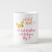 Papillon - Et si je tombe ? - Mug inspirant (Devant)