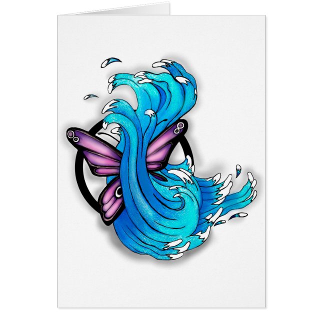 Papillon et vagues (Devant)