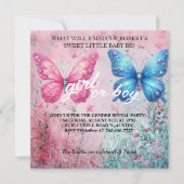 papillon été Genre Reveale Party Invitation (Devant)