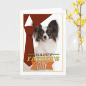Papillon Fathers Day Kaart (Gele Bloem)