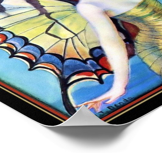 Papillon féminin Art déco (Coin)