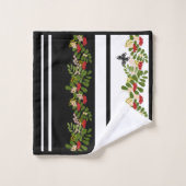 Papillon feuille  sans couture bottin motif (Gant de toilette)