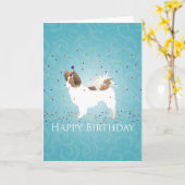 Papillon - Fijne verjaardag Kaart (Gele Bloem)