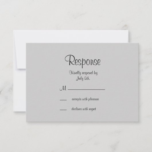 Papillon Filigree RSVP en noir (Devant)