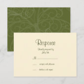 Papillon Filigree RSVP en vert olive (Devant / Derrière)