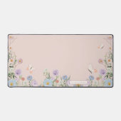 Papillon fleur sauvage Aquarelle rose pâle (Recto)