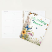Papillon Fleur sauvage Aquarelle, Wedding planner (Devant avec enveloppe)