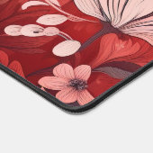 Papillon Fleur sauvage rose rouge Nom personnalisé (Coin)