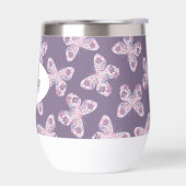 Papillon floral à motif personnalisé (Gauche)