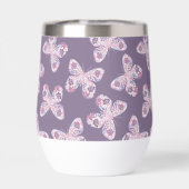 Papillon floral à motif personnalisé (Arrière)