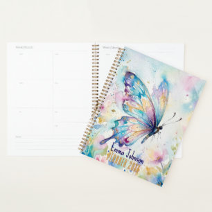 Papillon Floral Aquarelle Coloré