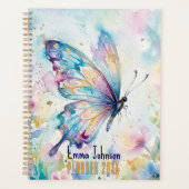 Papillon Floral Aquarelle Coloré (Devant)