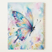 Papillon Floral Aquarelle Coloré (Dos)