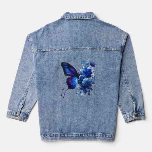 Papillon floral bleu (Verso)