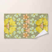 Papillon Floral Botanique coloré (Serviette à main)