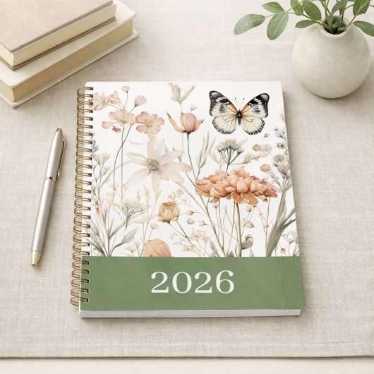 Papillon floral Cottagecore personnalisé