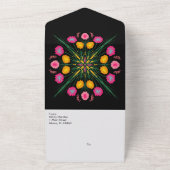 Papillon Floral Mexicain Tout en une invitation (Dehors)
