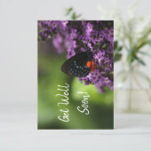 Papillon floral obtenir carte de bien (Debout devant)