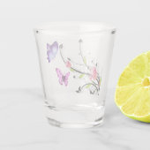 papillon floral verre tourné (Dos)