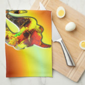 Papillon fractal Art 1 Serviette de cuisine (Quart Plié)