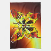 Papillon fractal Art 1 Serviette de cuisine (Vertical)