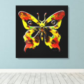 Papillon fractal Art 1 Toile enrobée (Insitu (Plancher de Bois))