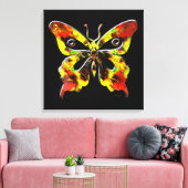 Papillon fractal Art 1 Toile enrobée (Insitu(Salon))