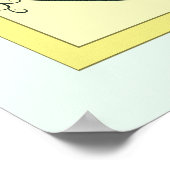 Papillon Garden Circulaire Abstraite Poster Imprim (Coin)