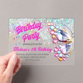 Papillon Gemmes Invitation Anniversaire (In situ (ordinateur de poche))