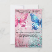 papillon Genre Reveal Party Invitation (Devant)