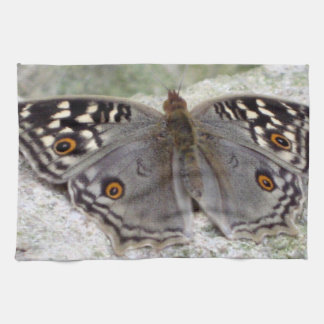 Papillon gris - Serviette de thé de cuisine