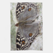 Papillon gris - Serviette de thé de cuisine (Vertical)