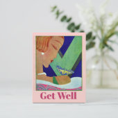 Papillon, Guéris Vite, Carte Postale de Style Vint (Debout devant)