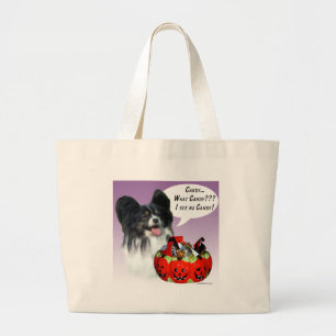 Papillon Halloween Snoep Grote Tote Bag