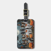 Papillon Halloween Spooky Bagagelabel (Voorkant verticaal)