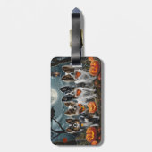 Papillon Halloween Spooky Bagagelabel (Achterkant verticaal)