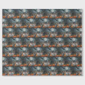 Papillon Halloween Spooky Cadeaupapier (Vlak)