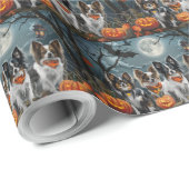 Papillon Halloween Spooky Cadeaupapier (Rol Hoek)