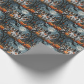 Papillon Halloween Spooky Cadeaupapier (Hoek)