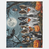 Papillon Halloween Spooky Fleece Deken (Voorkant)